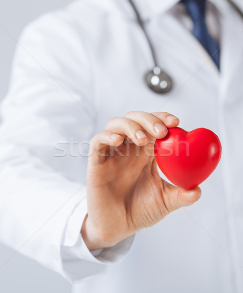 man hands with heart Stock photo © dolgachov