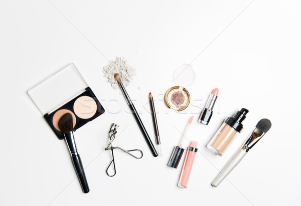 close up of makeup stuff Stock photo © dolgachov