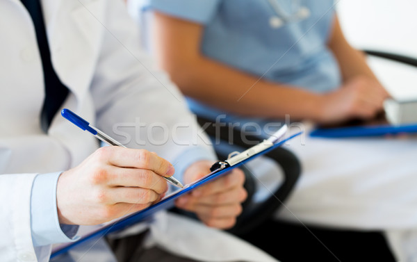 Glücklich Ärzte Seminar Krankenhaus Bildung Stock foto © dolgachov