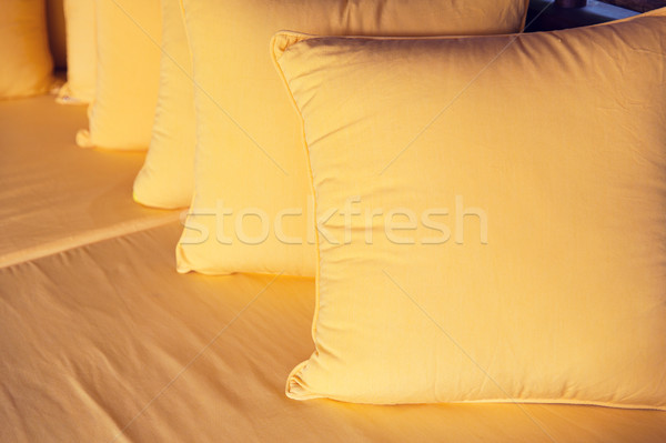 couch with pillows at hotel Stock photo © dolgachov