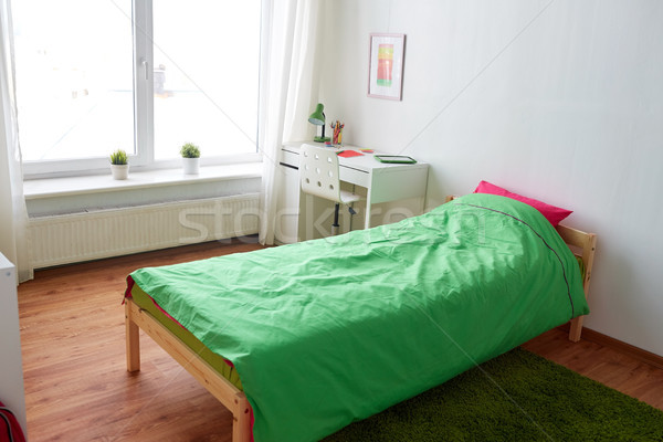 kids room interior with bed, table and accessories Stock photo © dolgachov