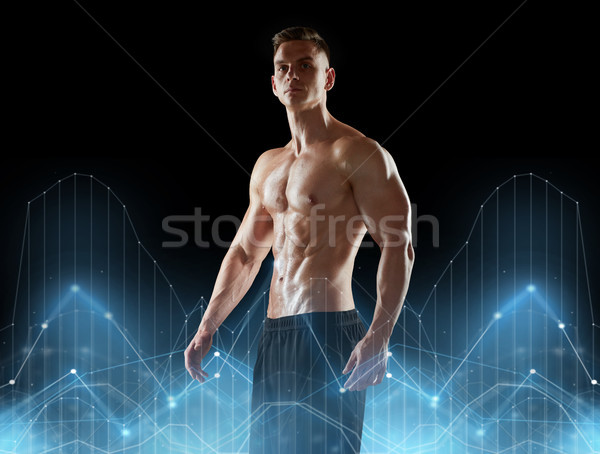молодым человеком Культурист голый туловища спорт Сток-фото © dolgachov