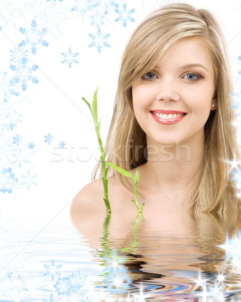 Bambou eau photos fille visage [[stock_photo]] © dolgachov