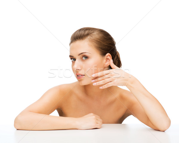 Twarz kobieta czyste doskonały skóry piękna Zdjęcia stock © dolgachov