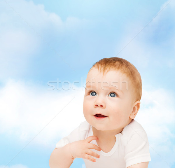 smiling little baby Stock photo © dolgachov