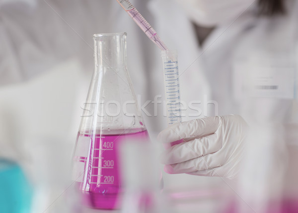 Zdjęcia stock: Naukowiec · test · laboratorium · nauki