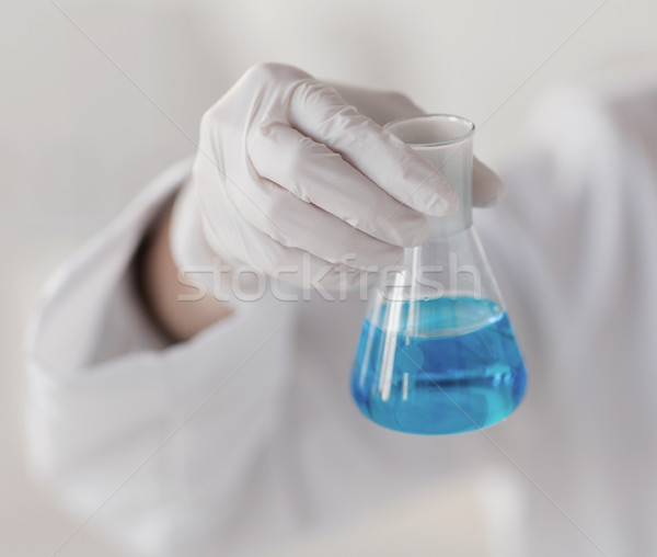 Stock fotó: Közelkép · kéz · flaska · tudomány · kémia · biológia