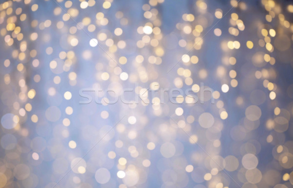 Verschwommen Weihnachten Feiertage Lichter bokeh Hintergrund Stock foto © dolgachov
