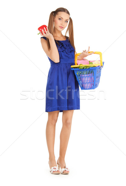 Foto donna alimentare shopping Foto d'archivio © dolgachov