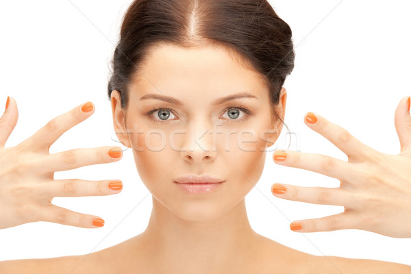 beautiful woman Stock photo © dolgachov