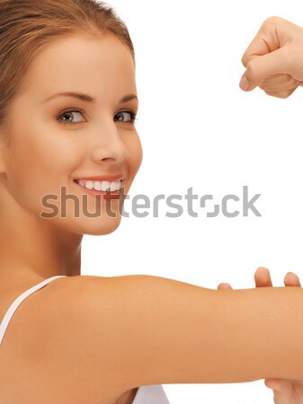 Stockfoto: Vrouw · biceps · foto · hand