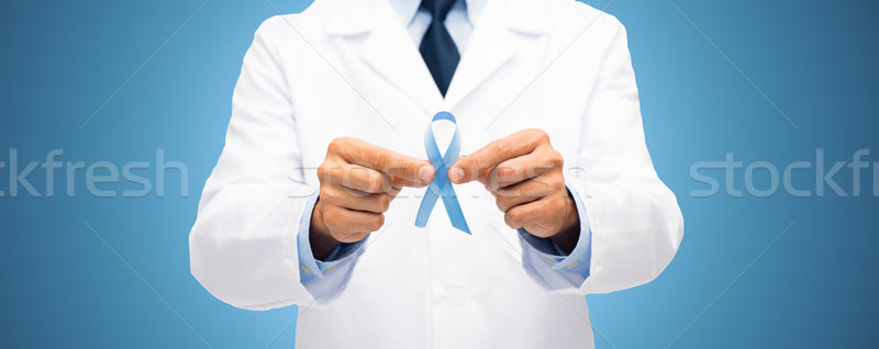 Médico próstata cáncer conciencia cinta salud Foto stock © dolgachov
