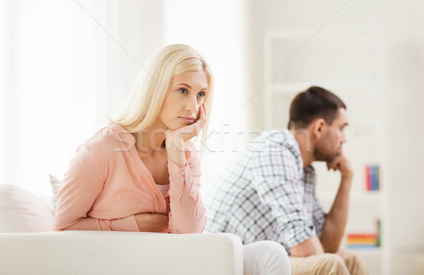 Malheureux couple argument maison personnes relation [[stock_photo]] © dolgachov