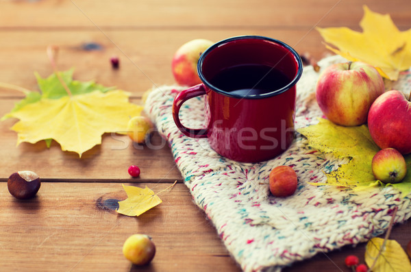 Stockfoto: Tabel · seizoen · drinken