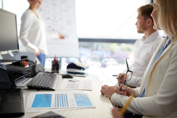 business team at presentation in office Stock photo © dolgachov