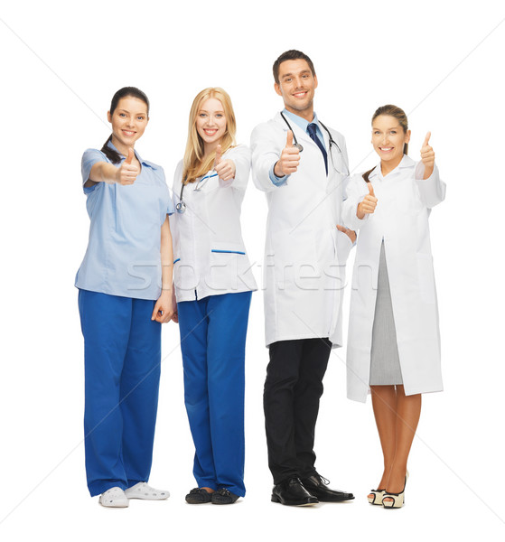 Foto stock: Profesional · jóvenes · equipo · grupo · médicos