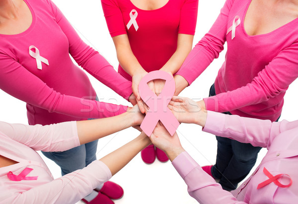 Femei cancer constientizare asistenţă medicală Imagine de stoc © dolgachov