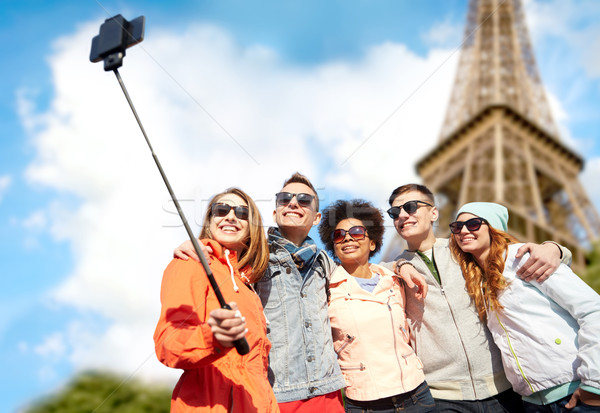 Foto stock: Sonriendo · amigos · toma · turismo · viaje