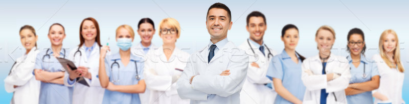 группа улыбаясь врачи буфер обмена медицина профессия Сток-фото © dolgachov