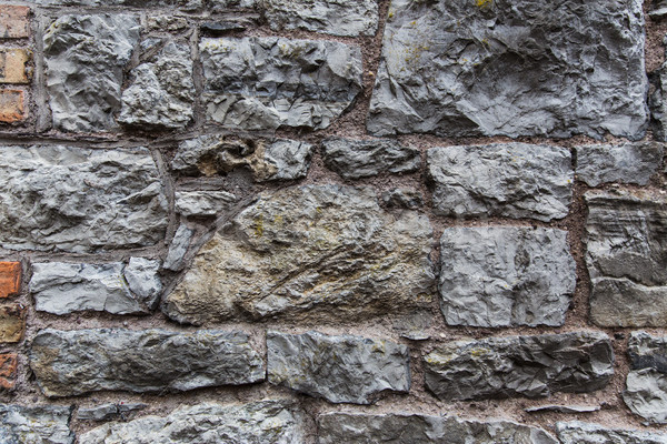 close up of old brick or stone wall background Stock photo © dolgachov