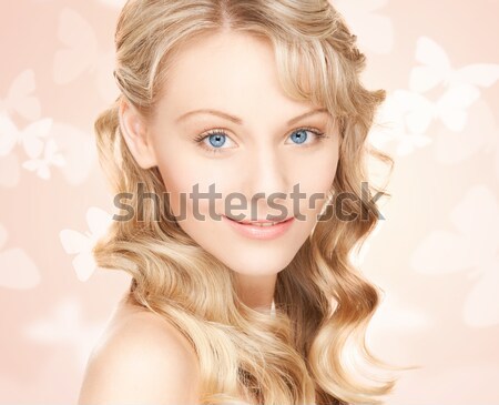 calm young woman Stock photo © dolgachov