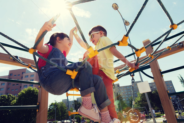 グループ 幸せ 子供 子供 遊び場 夏 ストックフォト © dolgachov