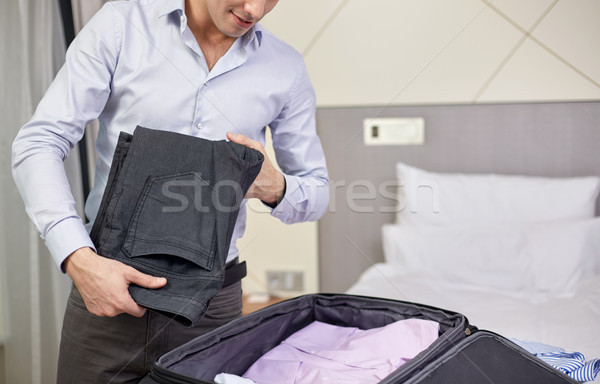 Empresário roupa viajar saco viagem de negócios Foto stock © dolgachov