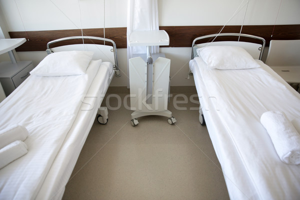 hospital ward with clean empty beds Stock photo © dolgachov