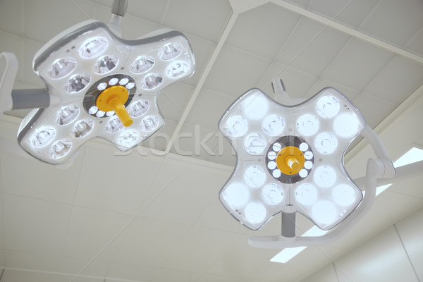 surgical lamps in operation room at hospital Stock photo © dolgachov