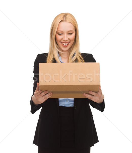 [[stock_photo]]: Femme · d'affaires · photos · séduisant · fille · boîte