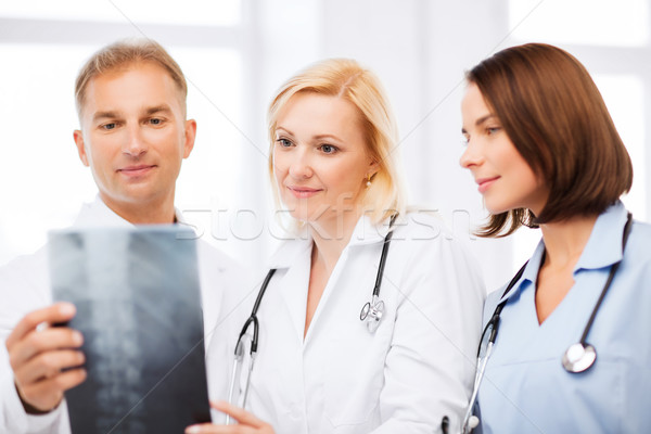 Stockfoto: Artsen · naar · Xray · gezondheidszorg · medische · radiologie