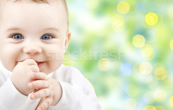 beautiful happy baby Stock photo © dolgachov