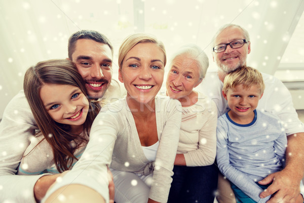 Stock fotó: Boldog · család · elvesz · otthon · család · technológia · generáció