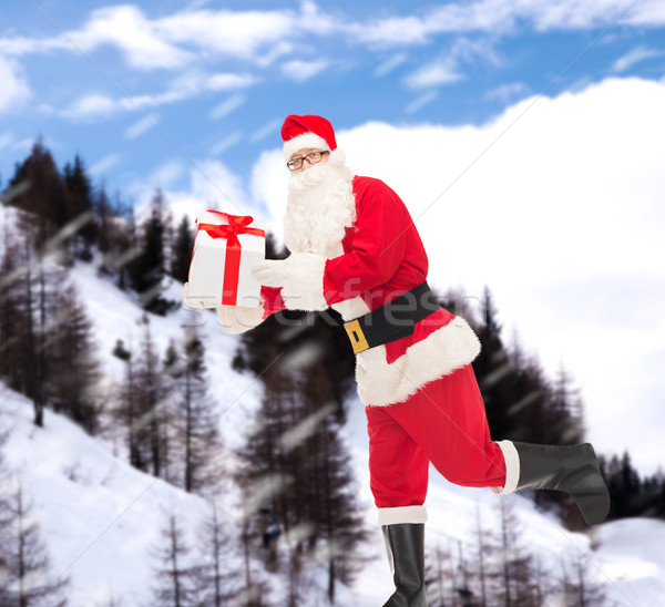男 衣装 サンタクロース ギフトボックス クリスマス 休日 ストックフォト © dolgachov