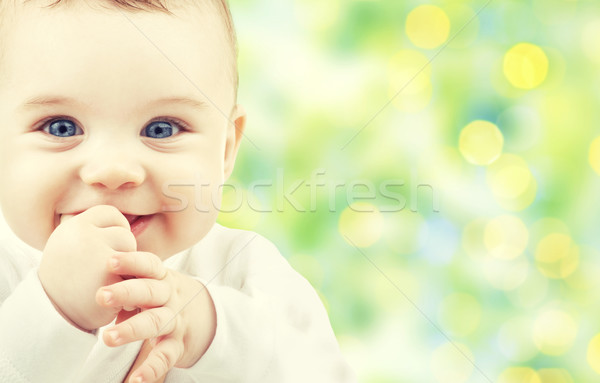 Stockfoto: Mooie · gelukkig · baby · kinderen · mensen · kindsheid