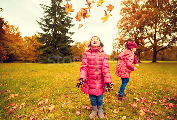 [[stock_photo]]: Heureux · enfants · jouer · parc · enfance