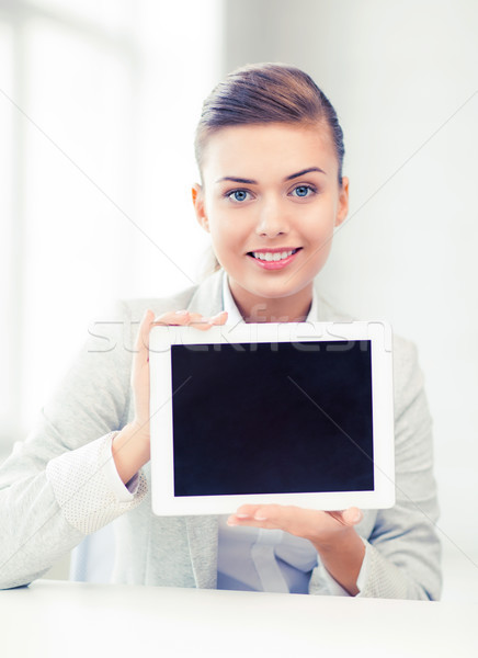 Stockfoto: Zakenvrouw · kantoor · foto · glimlachend · business