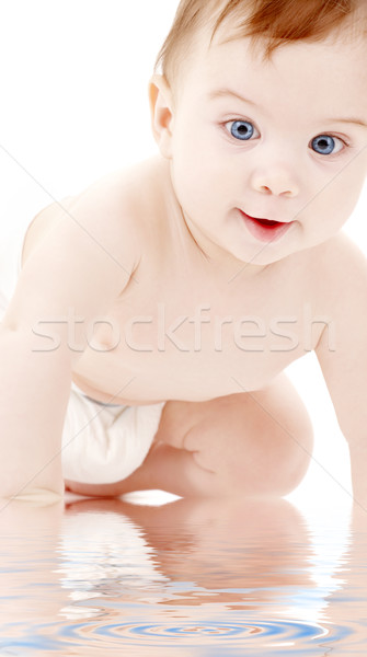 Stockfoto: Portret · kruipen · baby · jongen · heldere · foto