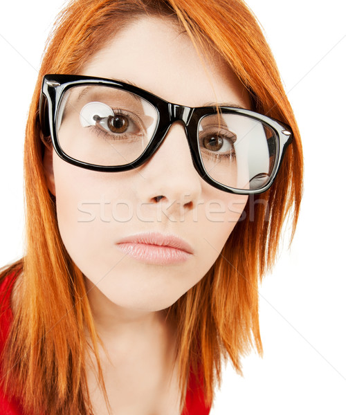 woman with eyeglasses Stock photo © dolgachov