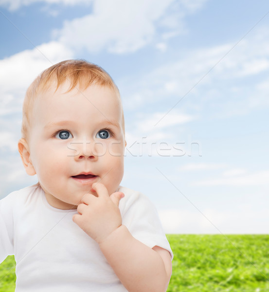 smiling little baby Stock photo © dolgachov