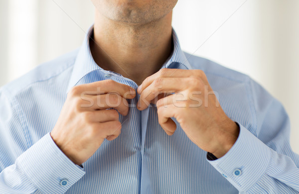 Man shirt dressing mensen business Stockfoto © dolgachov