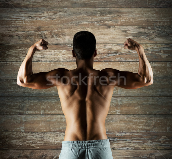 Foto stock: Joven · bíceps · deporte · fitness