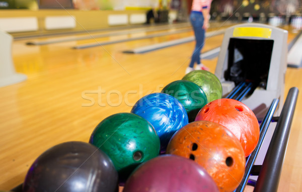 Bilă reveni bowling club timp liber Imagine de stoc © dolgachov