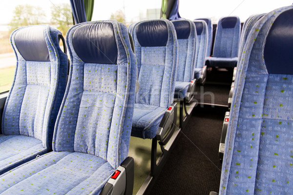 travel bus interior and seats Stock photo © dolgachov