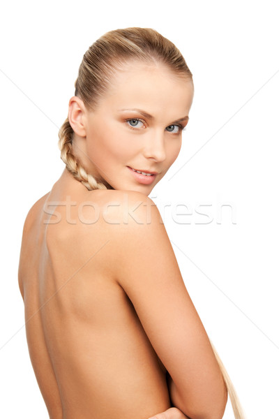 beautiful topless woman Stock photo © dolgachov