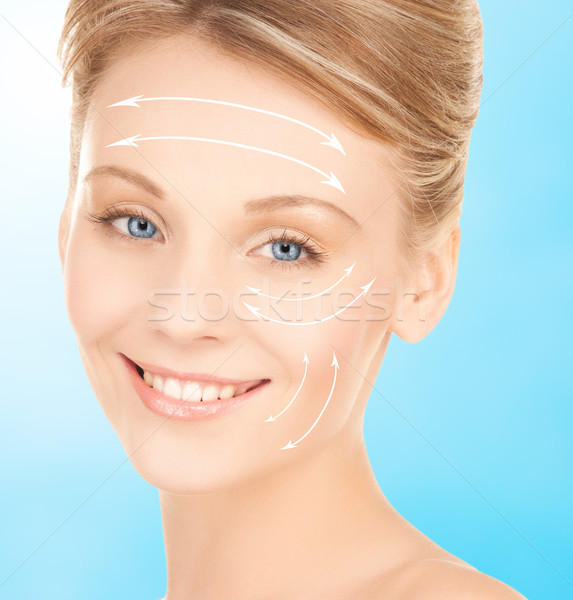 Kadın hazır kozmetik cerrahi sağlık güzellik tıp Stok fotoğraf © dolgachov