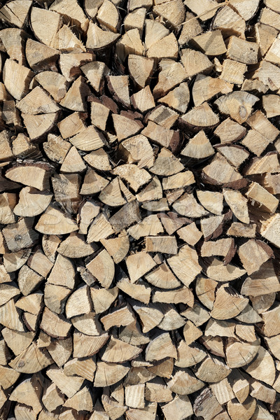 Lemne de foc textură lemn perete natură Imagine de stoc © dolgachov