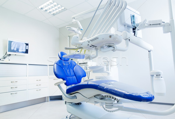 interior of new modern dental clinic office Stock photo © dolgachov