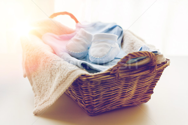 Baby kleding pasgeboren jongen mand Stockfoto © dolgachov