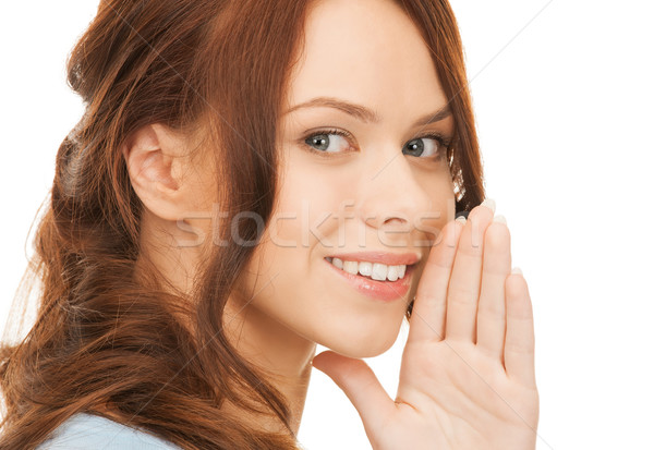 Mujer chismes brillante Foto Foto stock © dolgachov